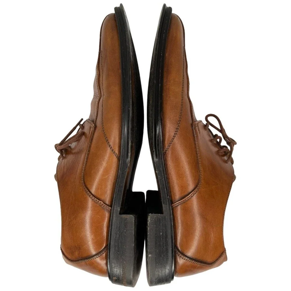Bachrach Leather Oxford Lace Up Dress Shoe Mens Brown 11.5 M
